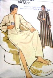 8669 EZ VOGUE LONG SLIT ZIPPERED CAFTAN MR PATTERN MEDIUM OR SMALL CHOICE